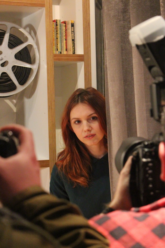 Hannah Murray meets the press (pic: Paul Gallagher)