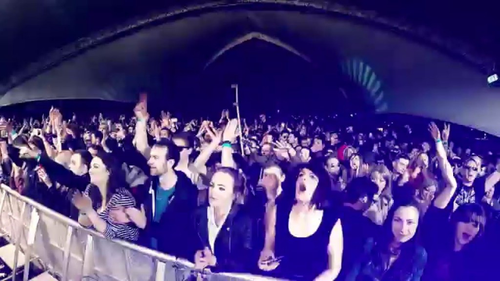 The Riverside Festival crowd