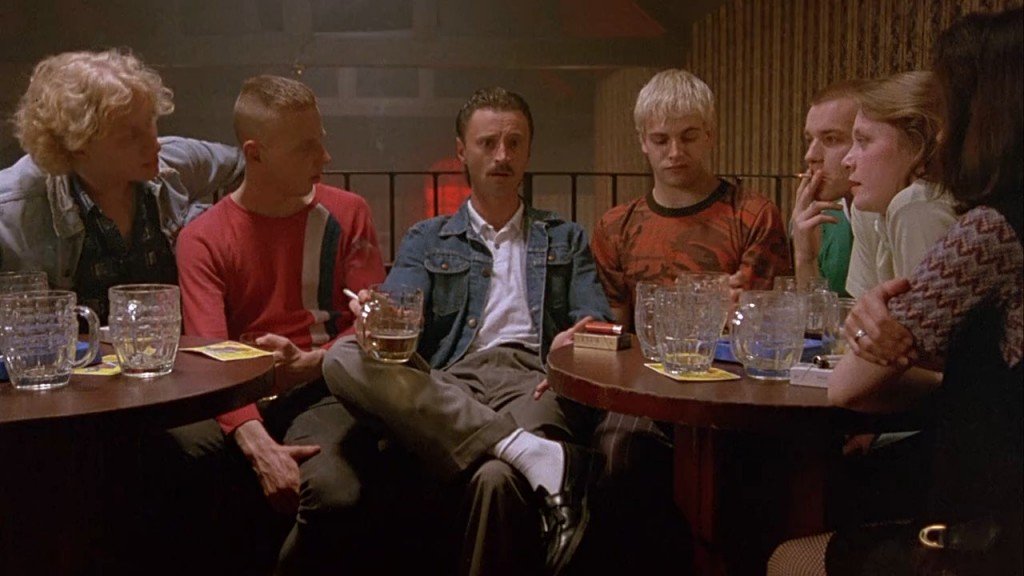 A Glasgow pub was used for this memorable scene which was set in Edinburgh