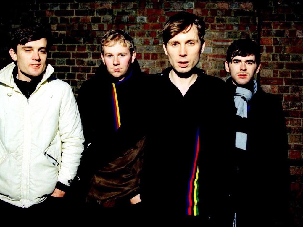 Nick McCarthy (far left) with his former band mates. 