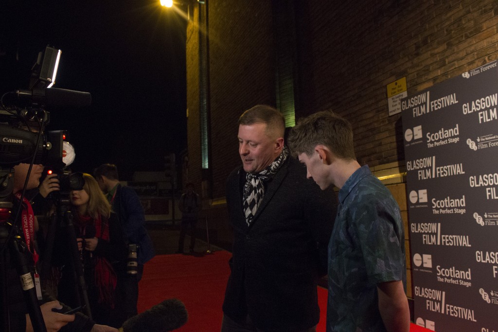 Director John Butler and actor Fionn O'Shea speak to the press
