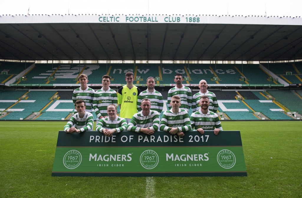 23/05/17 - 17052311 - MAGNERS  CELTIC PARK - GLASGOW  The Home Team line up.