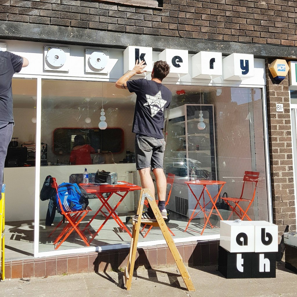 Finishing touches being added to the new bakery