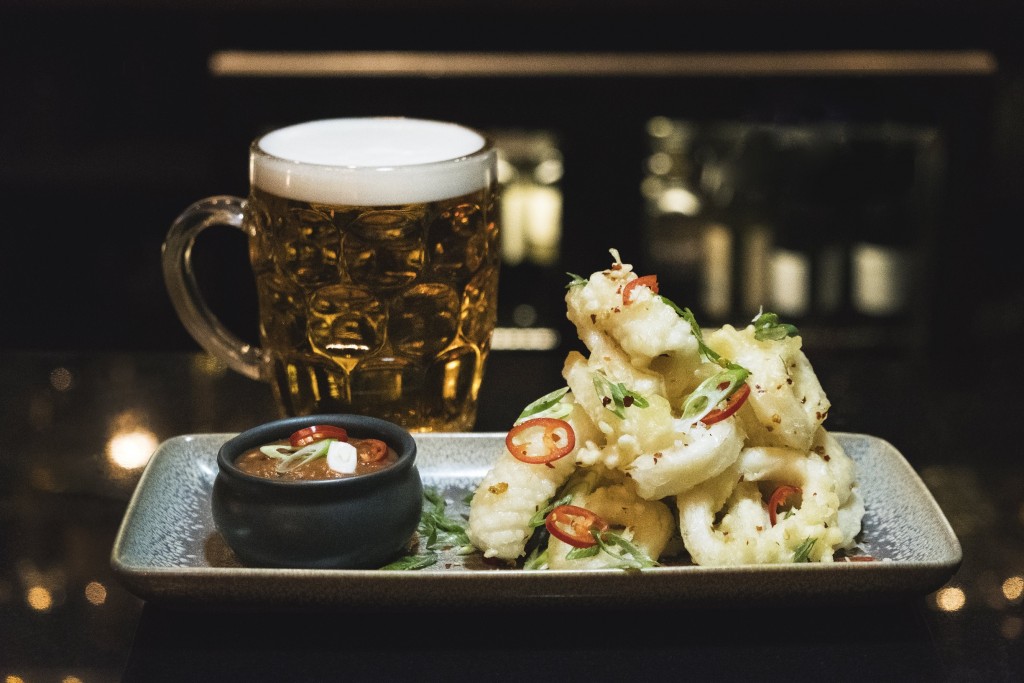Salt & Chilli Scrabster Squid with Miso and Plum Sauce