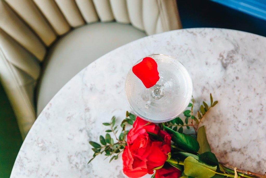 Champagne Central rose cocktail